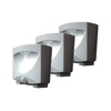 Maxsa Innovations Battery-Powered Motion-Activated Outdoor Night-Light in White, PK 3 43341